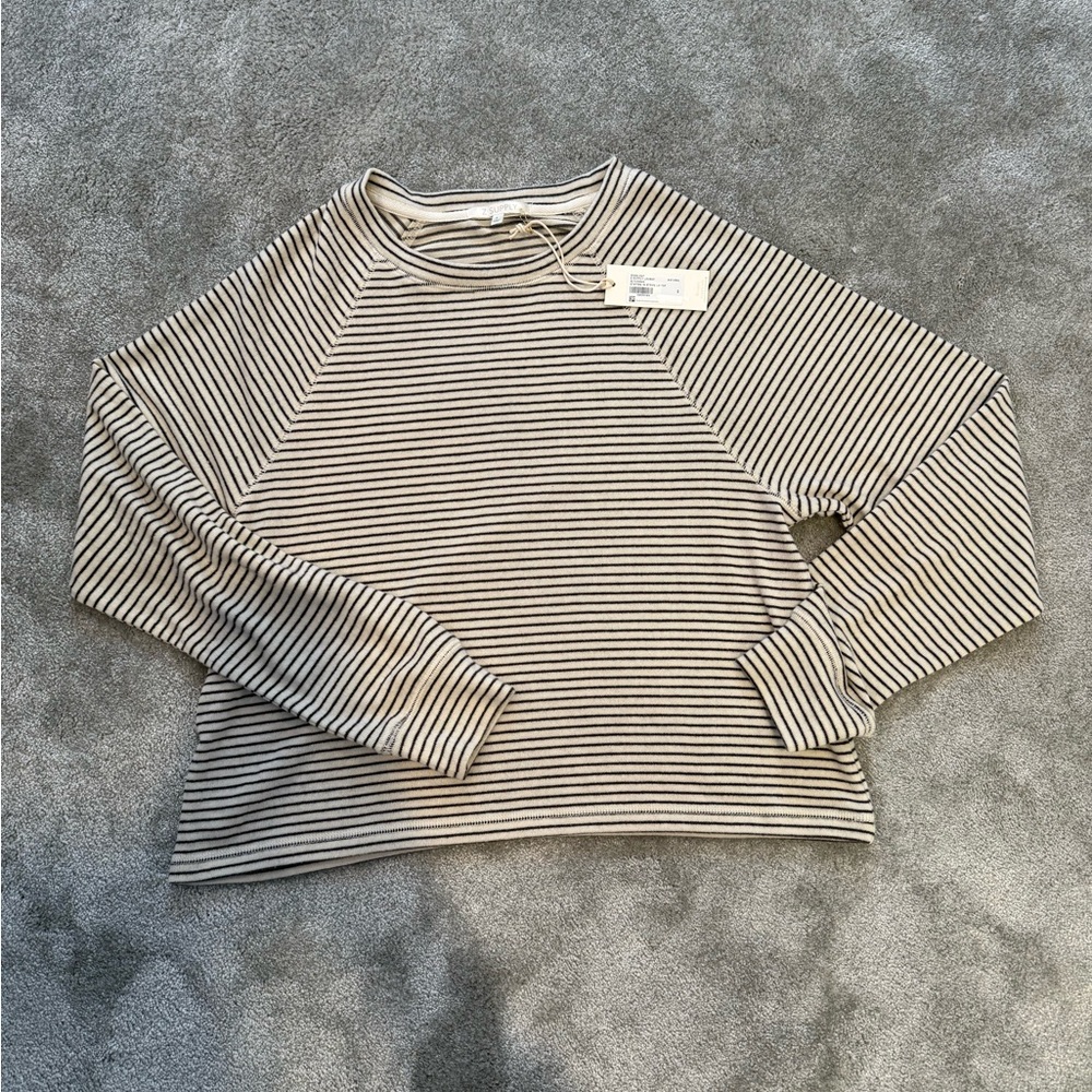 NWT Z Supply Black and White Striped Top